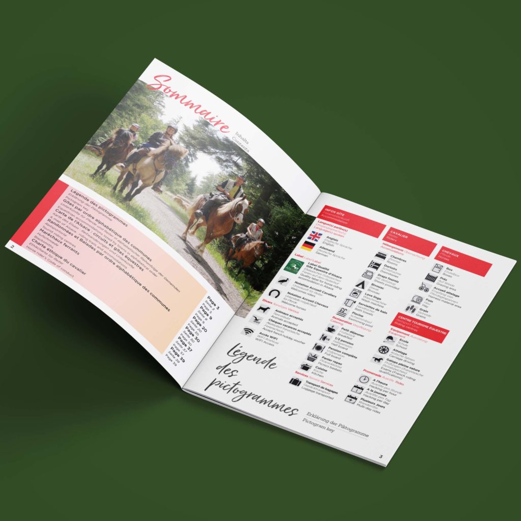 Brochure Alsace à cheval tourisme équestre